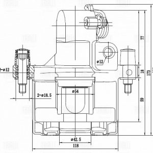 Суппорт тормозной задний левый