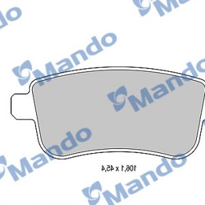 Колодки тормозные задние дисковые к-кт