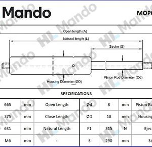 Амортизатор капота