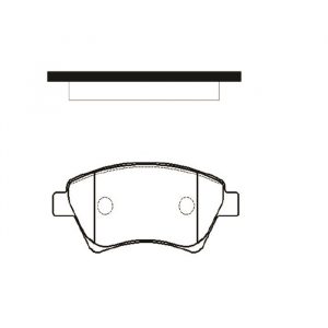 Колодки тормозные передние к-кт