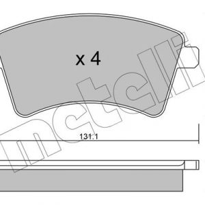 Колодки тормозные передние к-кт