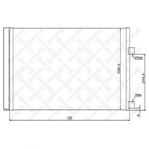 Радиатор кондиционера (конденсер)