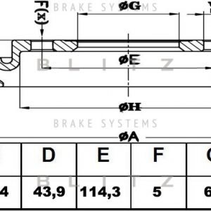 Диск тормозной передний вентилируемый