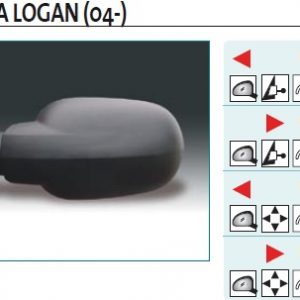 Зеркало левое механическое