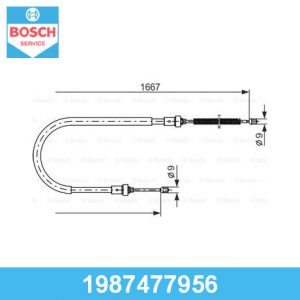 Трос стояночного тормоза