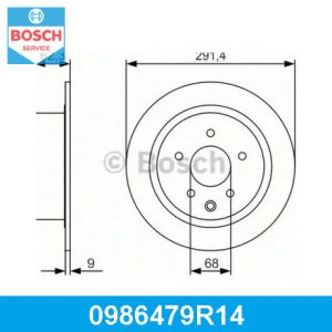 Диск тормозной задний