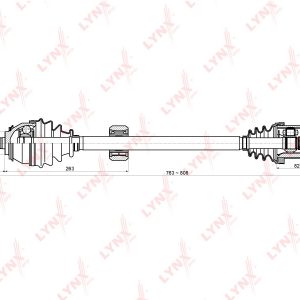 Полуось передняя правая