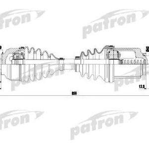 Полуось передняя левая