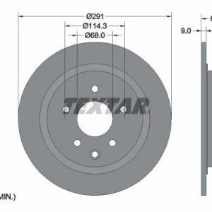 Диск тормозной задний