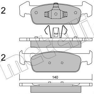 Колодки тормозные передние к-кт